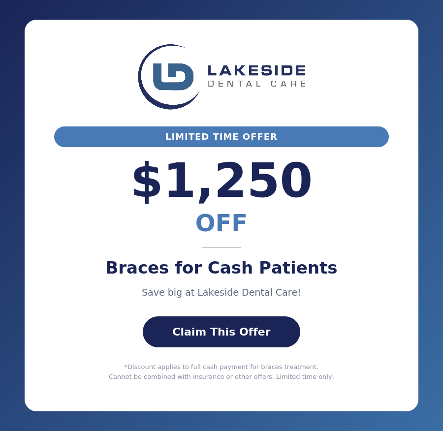Braces Offer Lakeside Dental Care